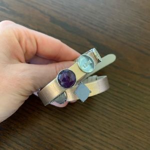 NWOT Keep Collective Reversible bracelet w/charms